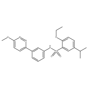 2-ethoxy-N-[3-(6-methoxypyridazin-3-yl)phenyl]-5-(propan-2-yl)benzene-1-sulfonamide Structure