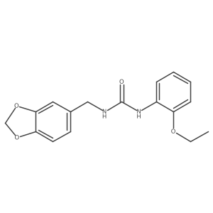 1-(1,3-Benzodioxol-5-ylmethyl)-3-(2-ethoxyphenyl)urea Structure