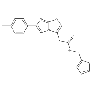 N-(thiophen-2-ylmethyl)-2-(6-(p-tolyl)imidazo[2,1-b]thiazol-3-yl)acetamide Structure