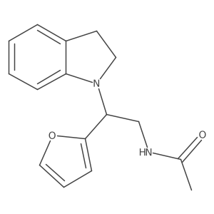 N-(2-(furan-2-yl)-2-(indolin-1-yl)ethyl)acetamide Structure