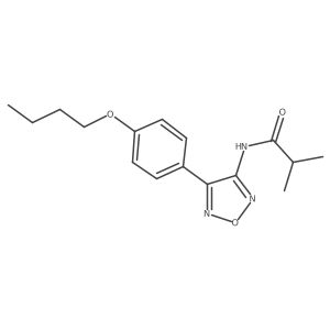 N-[4-(4-butoxyphenyl)-1,2,5-oxadiazol-3-yl]-2-methylpropanamide Structure