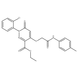 Ethyl 1-(2-chlorophenyl)-6-oxo-4-(2-oxo-2-(p-tolylamino)ethoxy)-1,6-dihydropyridazine-3-carboxylate Structure