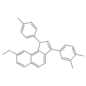 3-(3,4-dimethylphenyl)-8-methoxy-1-(4-methylphenyl)-1H-pyrazolo[4,3-c]quinoline Structure