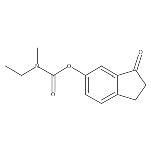 3-Oxo-2,3-dihydro-1H-inden-5-yl ethyl(methyl)carbamate结构式