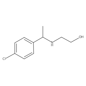 2-{[1-(4-Chlorophenyl)ethyl]amino}ethan-1-ol结构式