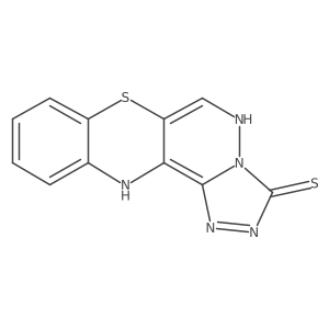 12H-1,2,4-Triazolo(4',3':1,6)pyridazino(4,5-b)(1,4)benzothiazine-3-thiol结构式