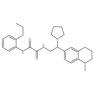 N1-(2-ethoxyphenyl)-N2-(2-(1-methyl-1,2,3,4-tetrahydroquinolin-6-yl)-2-(pyrrolidin-1-yl)ethyl)oxalamide结构式