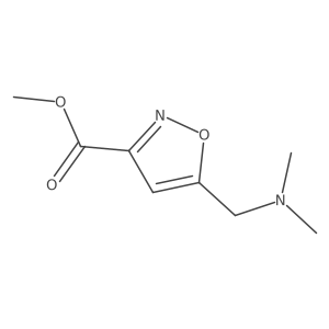 Methyl 5-[(dimethylamino)methyl]-1,2-oxazole-3-carboxylate结构式