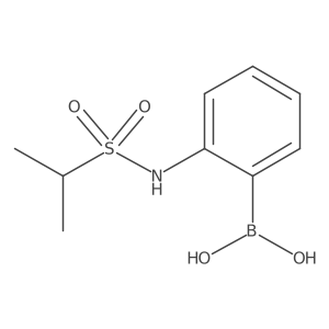 (2-(1-Methylethylsulfonamido)phenyl)boronic acid结构式