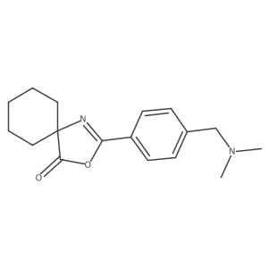 2-[4-[(Dimethylamino)methyl]phenyl]-3-oxa-1-azaspiro[4.5]dec-1-en-4-one Structure