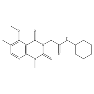N-cyclohexyl-2-(5-methoxy-1,6-dimethyl-2,4-dioxo-1,2-dihydropyrido[2,3-d]pyrimidin-3(4H)-yl)acetamide Structure