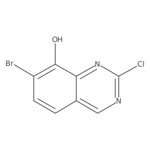 7-Bromo-2-chloro-8-quinazolinol结构式