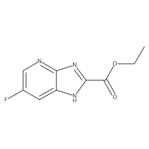 ethyl 6-fluoro-3H-imidazo[4,5-b]pyridine-2-carboxylate结构式
