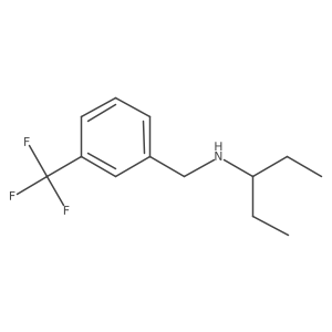 (Pentan-3-yl)({[3-(trifluoromethyl)phenyl]methyl})amine结构式