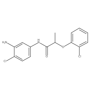 N-(3-amino-4-chlorophenyl)-2-(2-chlorophenoxy)propanamide Structure