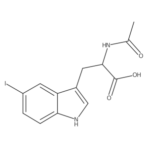 (S)-2-Acetamido-3-(5-iodo-1H-indol-3-yl)propanoic acid Structure