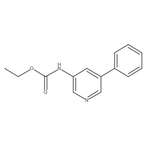 Ethyl N-(5-phenyl-3-pyridinyl)carbamate结构式