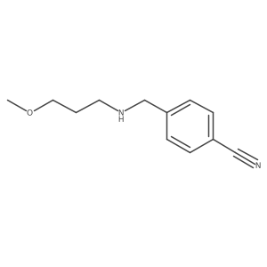 4-{[(3-Methoxypropyl)amino]methyl}benzonitrile Structure