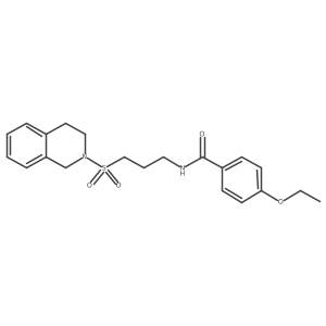 N-(3-((3,4-dihydroisoquinolin-2(1H)-yl)sulfonyl)propyl)-4-ethoxybenzamide结构式