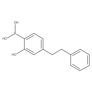 (2-Hydroxy-4-phenethylphenyl)boronic acid Structure