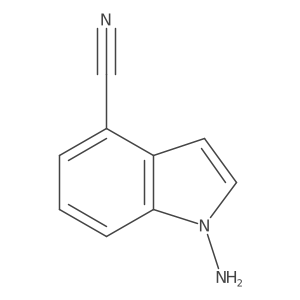 1-Aminoindole-4-carbonitrile Structure