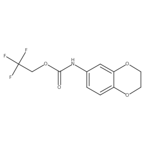 2,2,2-trifluoroethyl N-(2,3-dihydro-1,4-benzodioxin-6-yl)carbamate Structure
