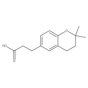 3-(2,2-dimethyl-3,4-dihydro-2H-1-benzopyran-6-yl)propanoic acid Structure