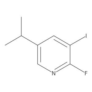 2-Fluoro-3-iodo-5-isopropylpyridine结构式