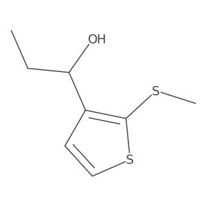 3-(1-Hydroxypropyl)2-methylthiothiophene Structure