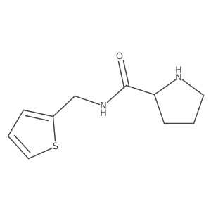 (2S)-N-(thiophen-2-ylmethyl)pyrrolidine-2-carboxamide Structure