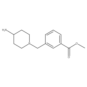 Methyl 3-[(4-aminopiperidin-1-yl)methyl]benzoate Structure
