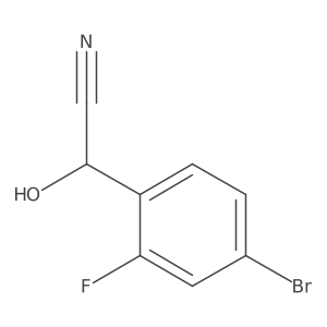 2-(4-Bromo-2-fluorophenyl)-2-hydroxyacetonitrile Structure