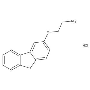 Ethanamine, 2-(2-dibenzofuranyloxy)-, hydrochloride Structure