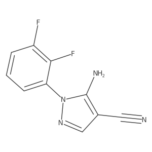 5-Amino-1-(2,3-difluorophenyl)-1H-pyrazole-4-carbonitrile Structure