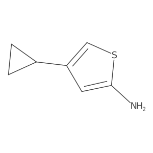 4-Cyclopropyl-2-thiophenamine结构式