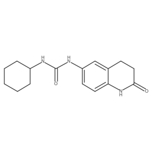 O=C1CCc2cc(NC(=O)NC3CCCCC3)ccc2N1结构式