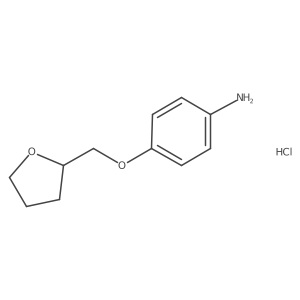 4-(Oxolan-2-ylmethoxy)aniline hydrochloride Structure