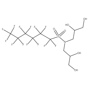 N,N-Bis(2,3-dihydroxypropyl)-perfluoro-1-hexanesulfonamide Structure