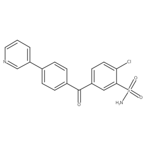 2-Chloro-5-(4-pyridin-3-yl-benzoyl)-benzenesulfonamide Structure