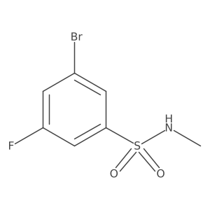 3-Bromo-5-fluoro-N-methylbenzene-1-sulfonamide Structure