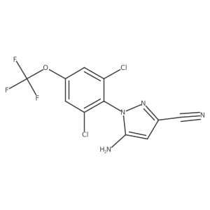 5-Amino-3-cyano-1-(2,6-dichloro-4-trifluoromethoxyphenyl)pyrazole Structure