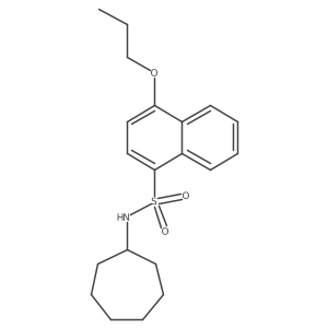 Cycloheptyl[(4-propoxynaphthyl)sulfonyl]amine Structure