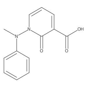 1,2-Dihydro-1-(methylphenylamino)-2-oxo-3-pyridinecarboxylic acid Structure