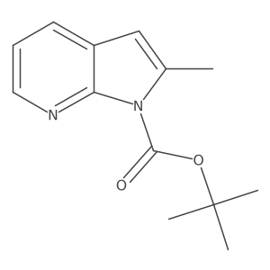 tert-butyl 2-methyl-1H-pyrrolo[2,3-b]pyridine-1-carboxylate Structure