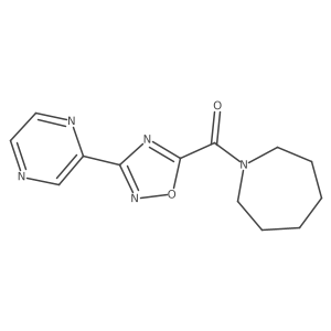 Azepan-1-yl(3-(pyrazin-2-yl)-1,2,4-oxadiazol-5-yl)methanone Structure