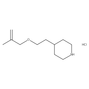 4-{2-[(2-Methyl-2-propenyl)oxy]ethyl}piperidine hydrochloride Structure