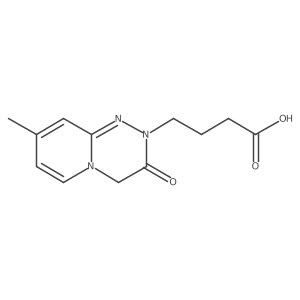 3,4-Dihydro-8-methyl-3-oxo-2H-pyrido[2,1-c][1,2,4]triazine-2-butanoic acid结构式