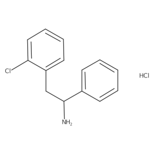 2-(2-Chlorophenyl)-1-phenylethan-1-amine hydrochloride结构式