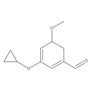 3-Cyclopropoxy-5-methoxycyclohexa-1,3-dienecarbaldehyde Structure