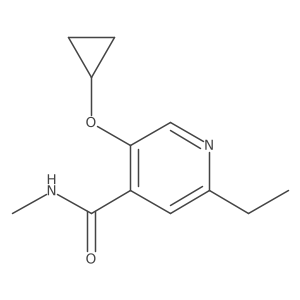 5-Cyclopropoxy-2-ethyl-N-methylisonicotinamide结构式